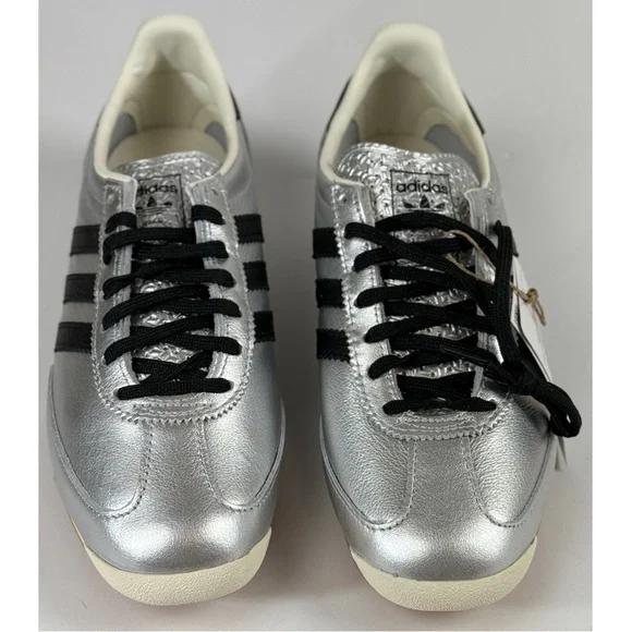 Adidas NWB SL 72 OG Unisex Sneakers Silver Metallic with Black, 8 Women / 7 Men - Picture 3 of 11